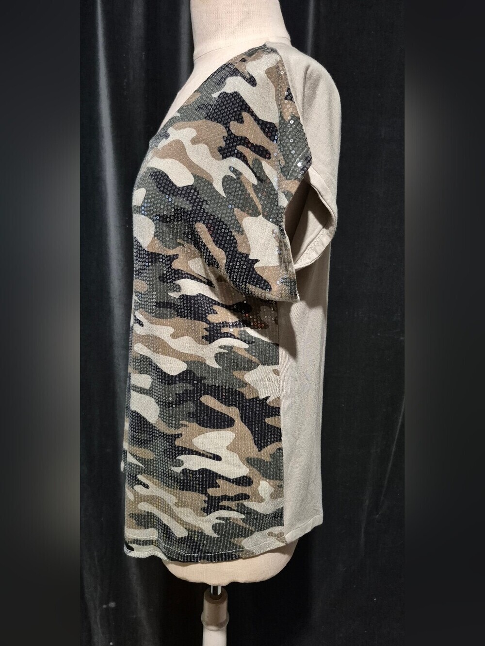 Crosby Sequin Camouflage Tee (Box C) - Picture 2 of 5